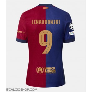 Barcelona Robert Lewandowski #9 Prima Maglia 2024-25 Manica Corta